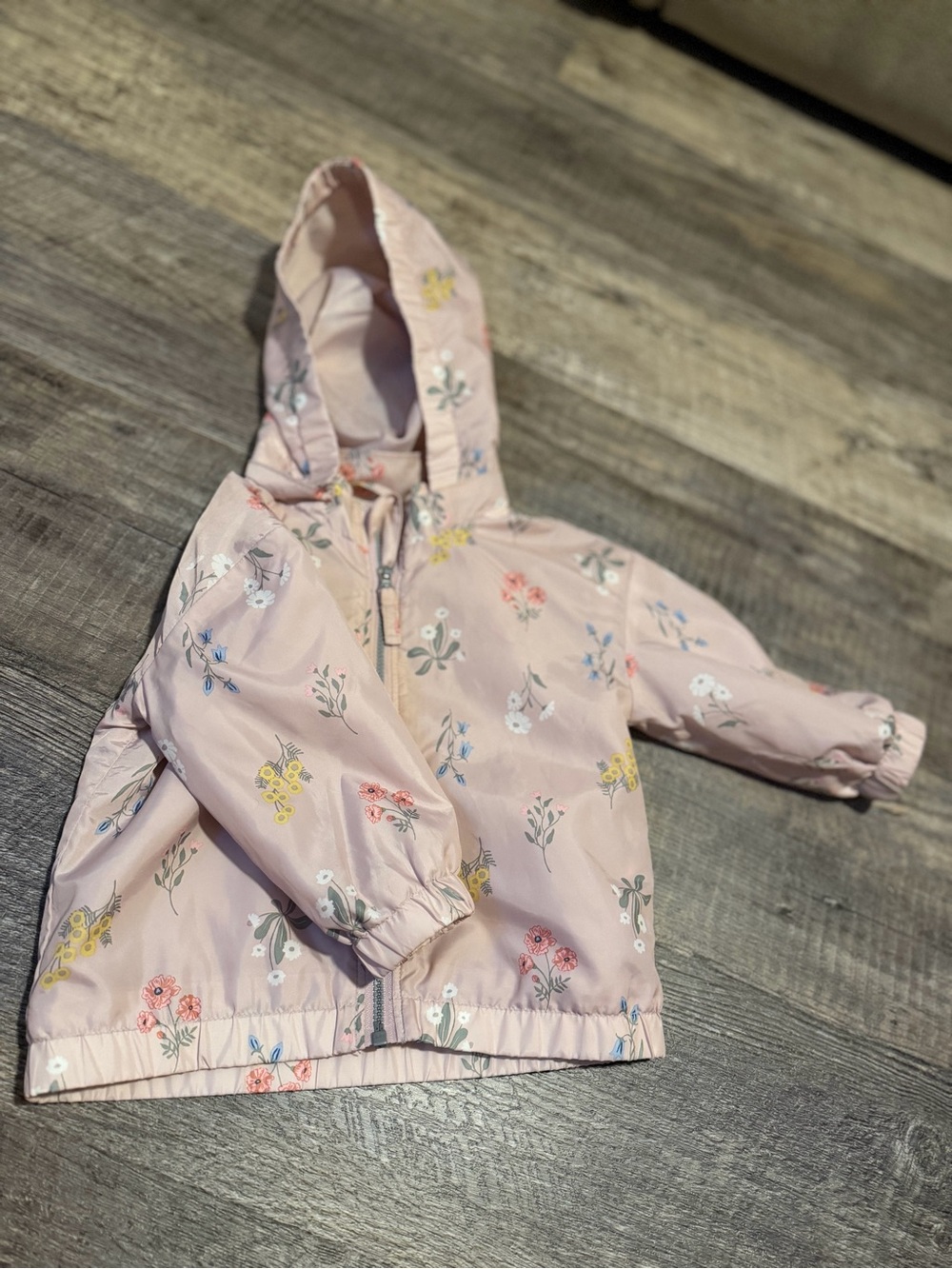 H&M Soft Pink Floral Baby Jacket